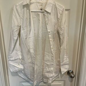 LOFT Women’s White Long Sleeve Button Down Blouse